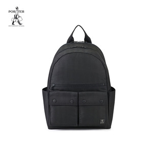 PORTER MELODY 商务暗纹后背包商务休闲双肩背包大容量电脑包