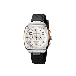 BRISTON 法国进口Streamliner Urban 白盘拉丝银都市系列计时手表