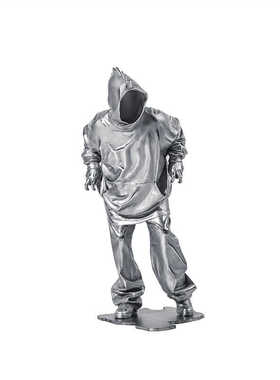 黄玉龙铝落地摆件霸王龙艺术雕塑