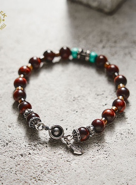 Arthur.k925银虎眼石原创手链