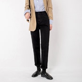 加厚哈伦小个子阔腿裤 怡佳魅深蓝色牛仔裤 女直筒宽松2025秋冬新款