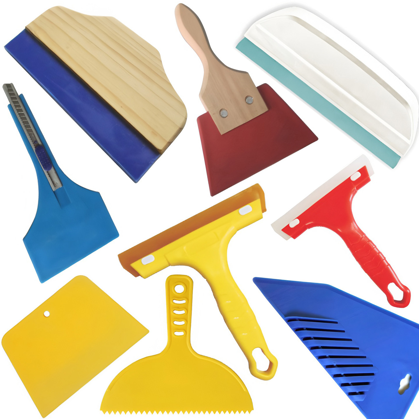 艺术刮刀大全贴墙纸墙布壁布刮板丝网印花橡胶多功能斜边塑料刮板