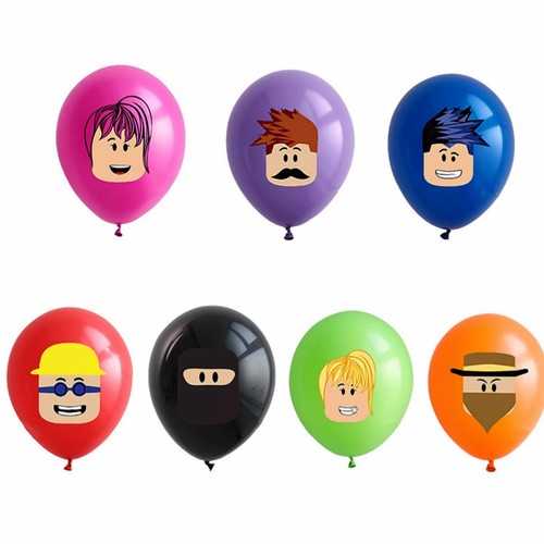 Roblox罗布乐思机器人游戏主题气球男孩男童周岁生日派对布置装饰