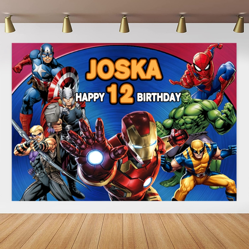 钢铁侠蜘蛛侠复仇者联盟主题定制名字海报儿童生日派对装饰用品,节庆用品/礼品,节日装扮用品,淘宝优惠券,粉丝福利购,淘宝优惠卷