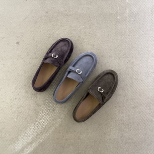 【CHICGIRL】复古便士乐福鞋女一脚蹬通勤单鞋英伦老钱风豆豆鞋