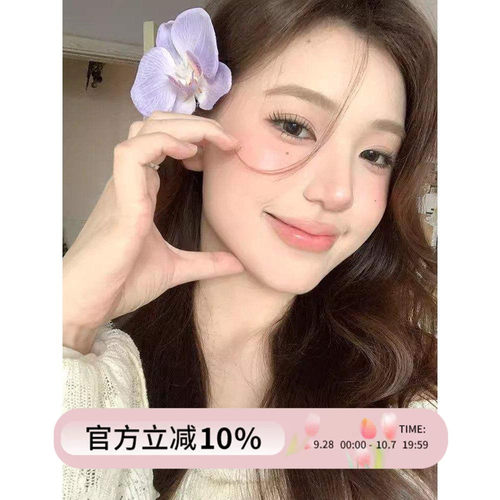 浪漫紫色蝴蝶兰花朵发夹鸭嘴夹