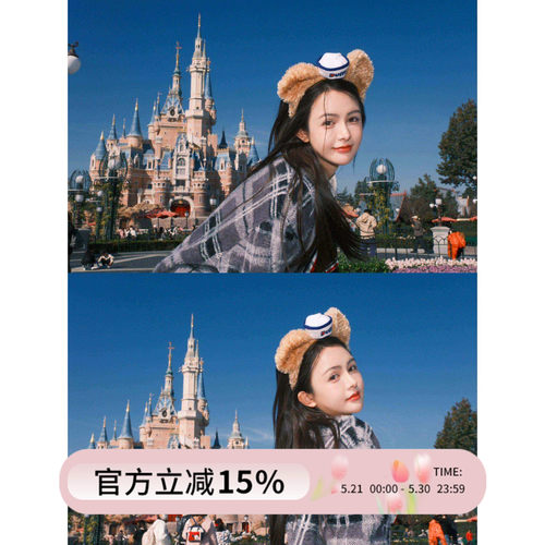 Duffy达菲熊海军帽发箍游乐园