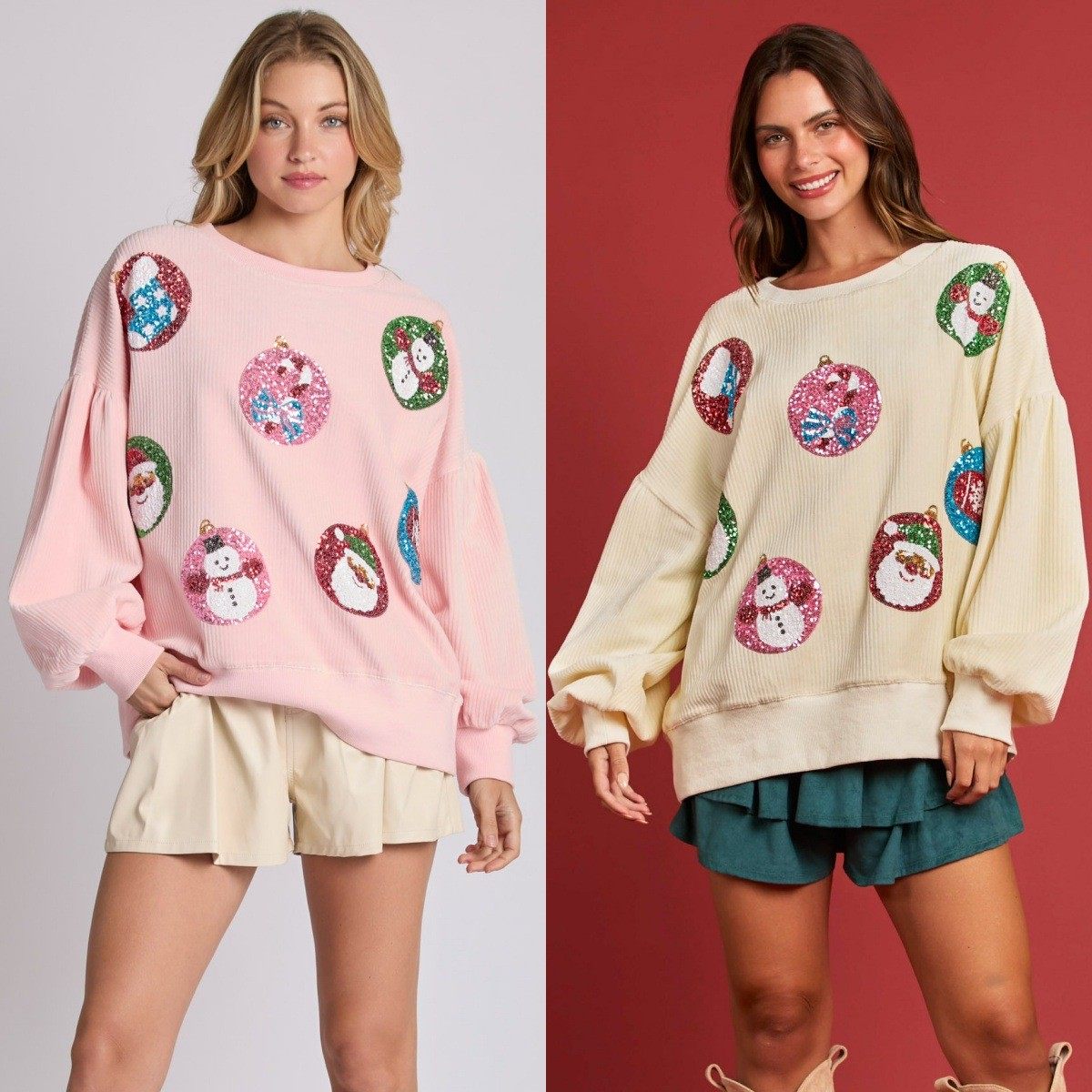 亚马逊秋冬新款跨境欧美女装圣诞节彩蛋亮片长袖宽松卫衣套头上衣,模玩/动漫/周边/娃圈三坑/桌游,lolita洛丽塔连衣裙,淘宝优惠券,粉丝福利购,淘宝优惠卷