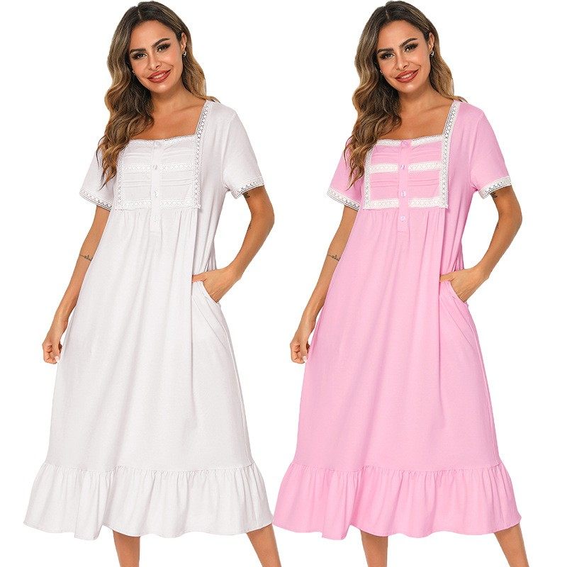 亚马逊欧美女春夏新款维多利亚宽松家居服短袖睡裙睡衣,个性定制/设计服务/DIY,连衣裙加工定制,淘宝优惠券,粉丝福利购,淘宝优惠卷