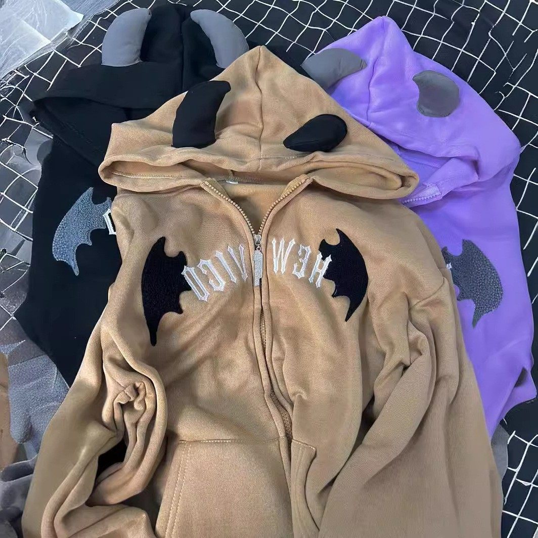 欧美风冬季加绒美式复古卫衣女装韩系开衫拉链外套上衣,个性定制/设计服务/DIY,连衣裙加工定制,淘宝优惠券,粉丝福利购,淘宝优惠卷