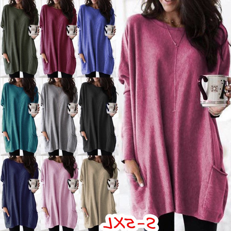 亚马逊速卖通新款欧美秋长袖休闲口袋恤衫上衣女装