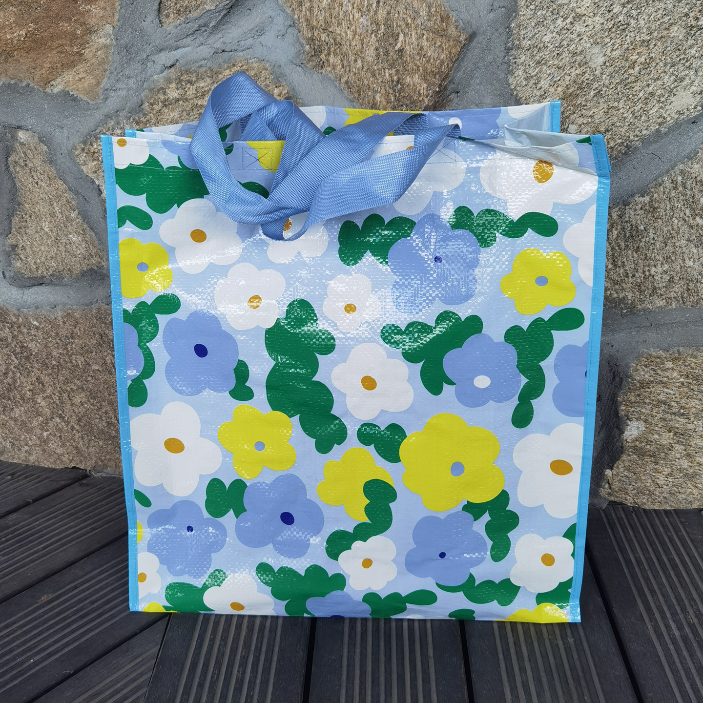 外贸原单加大容量小清新防水覆膜编织袋超市环保购物袋手提单肩包,收纳整理,购物袋/环保袋/帆布袋,淘宝优惠券,粉丝福利购,淘宝优惠卷