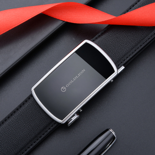 正品金利来皮带男士自动扣腰带内扣款皮带内穿裤带真皮礼盒牛皮