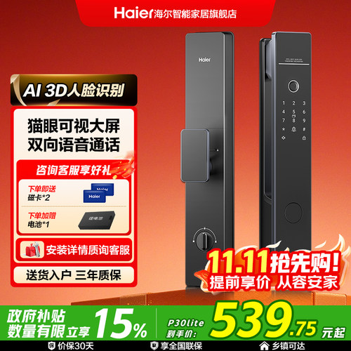 海尔家用智能门锁密码锁指纹锁