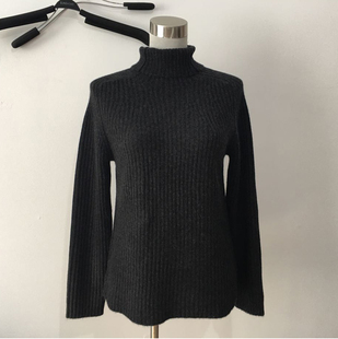 cashmere100%纯羊绒衫 女双纱加厚抽条套头毛衣寒冬湿冷保暖优品