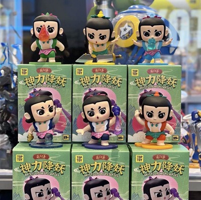 正版TOPTOY葫芦娃神力降妖系列潮玩盲盒公仔手办摆件可爱动漫角色