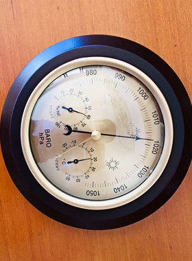 木框新款varen/万润其他指针式温湿度计大气压表晴雨表 支持定制