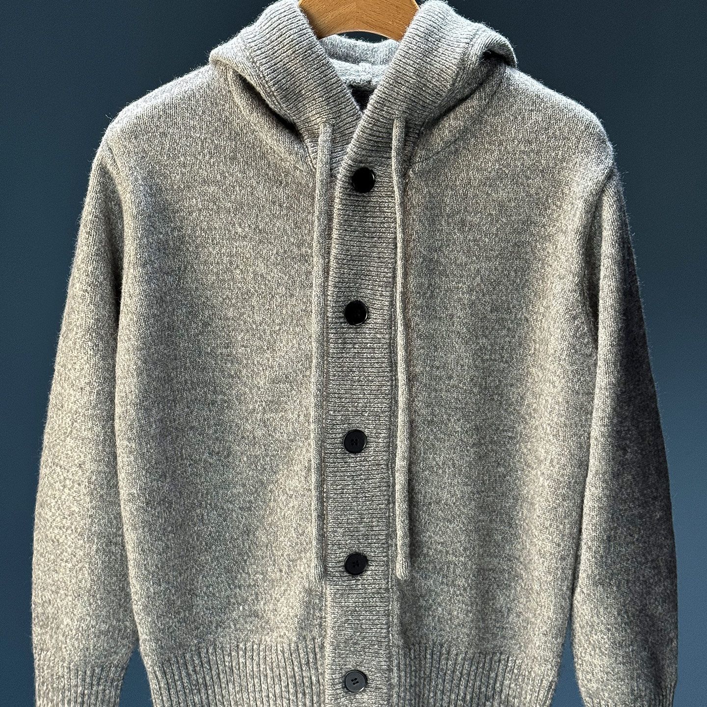 秋冬季新款连帽毛衣男士针织开衫外套潮牌慵懒风休闲宽松百搭上衣