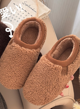 2025秋冬季棉鞋女款复古时尚居家棉拖鞋轻便舒适户外加厚加绒保暖