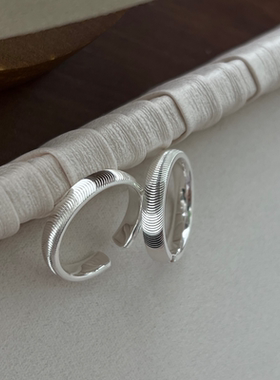 帕姆卡莱999足银猫眼纯银戒指