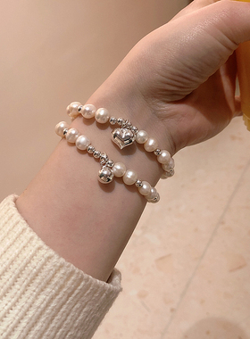 女925银韩版气质巴洛克珍珠手链