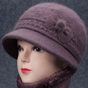 中老年人帽子女士冬季加绒保暖