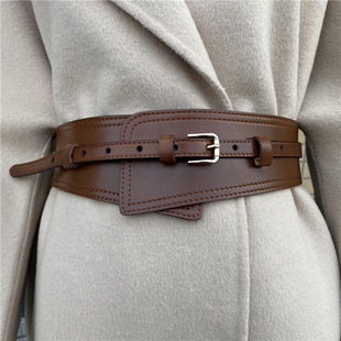 真皮宽腰带女腰封时尚百搭装饰腰饰配裙子大衣毛衣衬衫纯牛皮皮带