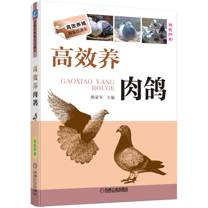 官网正版 高效养肉鸽 熊家军 品种 营养 饲料 繁殖技术 换羽 周期 饲养管理 鸽产品加工 储藏运输 鸽场建设 环境控制 农业养殖