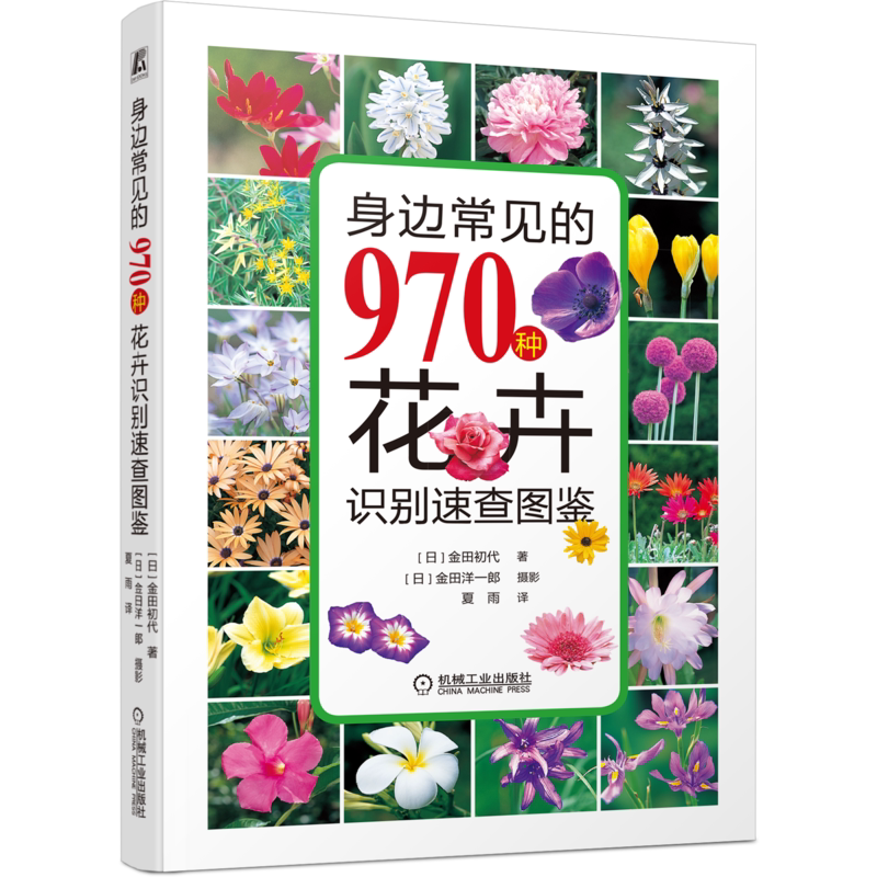 官网正版 身边常见的970种花卉识别速查图鉴 金田初代 识别 观赏 养护 植物 图鉴 图典 花草 花木 园艺 种植