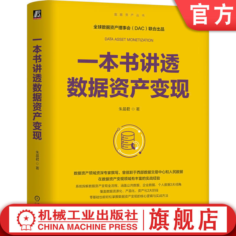 官网正版 一本书讲透数据资产变现 朱晨君 CDO 数据要素 数据资产 数据金融 数据治理 数据交易 数字经济 数据产品 数据空间