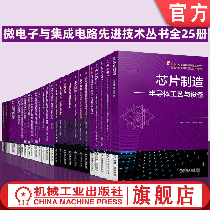 官网套装 微电子与集成电路先进技术丛书 全25册 芯片设计 芯片制造 芯粒测试 硅基光电集成电路