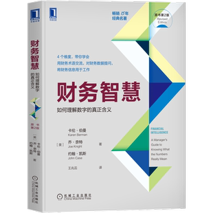 官网正版 财务智慧 如何理解数字的真正含义 原书第2版 卡伦 伯曼 会计假设 估计 偏差 折旧 估值  准则 规则 财报 工具箱