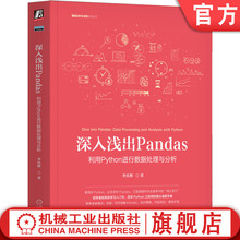 官网正版 深入浅出Pandas 利用Python进行数据处理与分析 李庆辉 应用场景 数据结构 互联网 大数据 云计算 数据分析 科学 挖掘