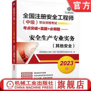 职业资格考试考点突破 中级 2023版 题库 安全生产专业实务 必刷题 其他安全 官网正版 经典 临考测试卷 注册安全工程师 真题