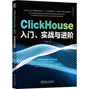 官网正版 ClickHouse入门 实战与进阶 陈光剑 特性 应用场景 技术 数据类型 函数 SQL查询语法 配置实践 用户画像标签 分布式集群