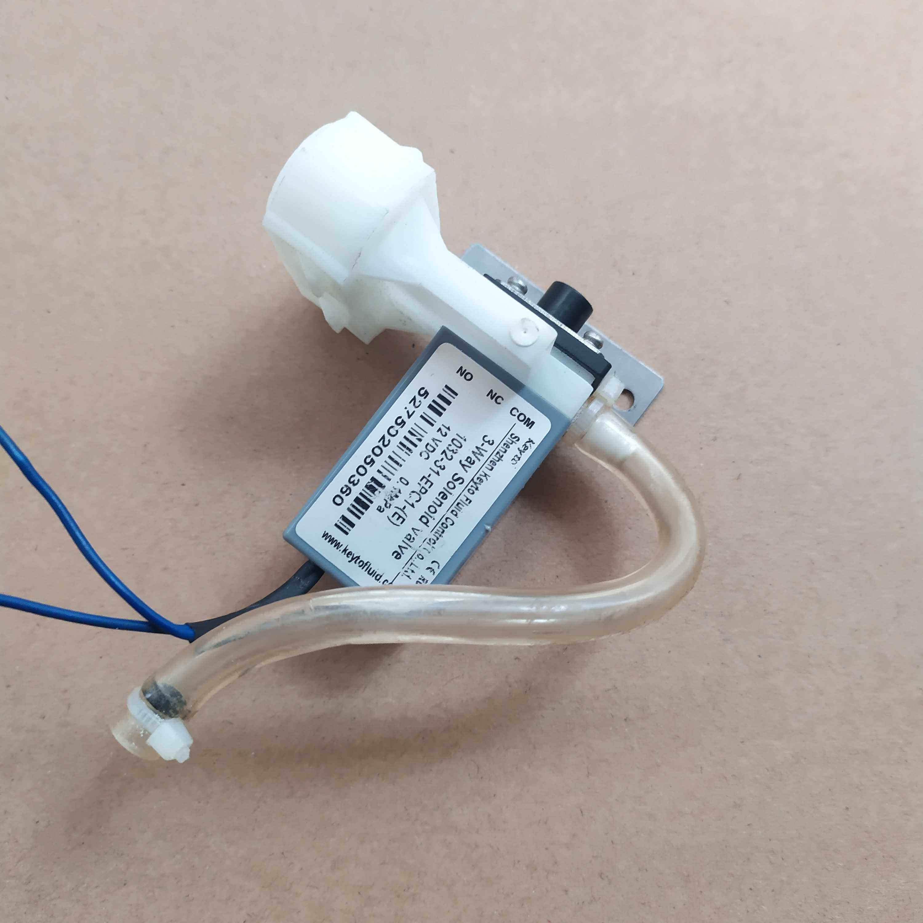 微型 电磁控制 水阀 气阀 常闭型泄气阀开关 两位三通 电磁阀 12V