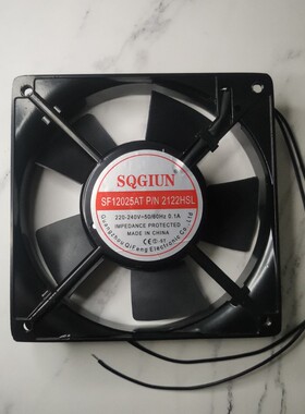 SF12025AT 2122HSL 220-240V 轴流风机 静音12CM机柜机箱散热风扇
