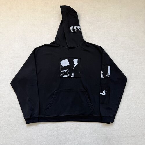 ENFANTS RICHES DEPRIMES“莫扎特肖像油画”贴布印花连帽卫衣