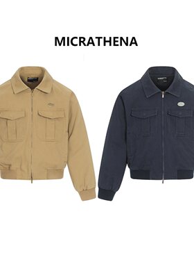 MICRATHENA 复古金属饰品复古工装青年男女白搭秋冬潮牌小众外套