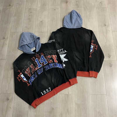 Vale Forever Big 14 Zip Up Hoodie Multicolor Men's青年卫衣潮