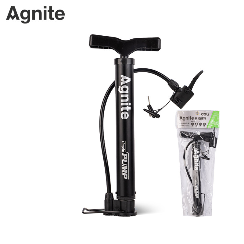 满25包邮 得力安格耐特FD400打气筒便携充气可充篮球足球排球皮球