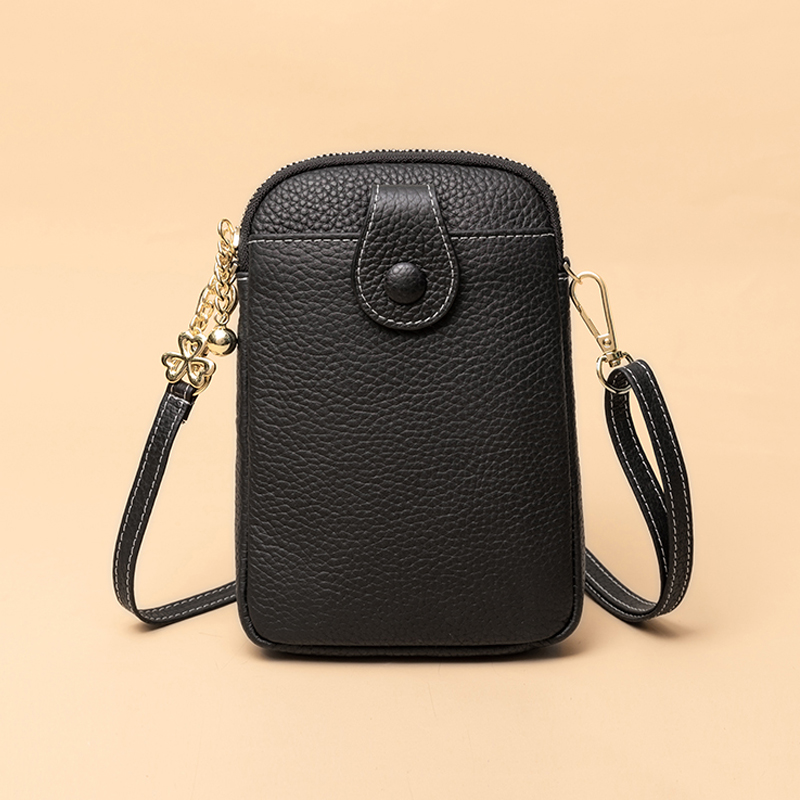2025日韩新款包包女单肩斜挎包大容量手机包真皮女包百搭头层牛皮