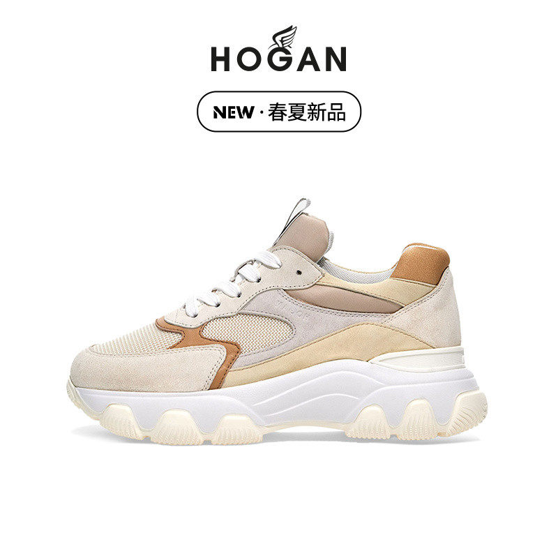 hogan女鞋2022春夏新款hyperactive系列猫爪鞋厚底增高鞋运动鞋