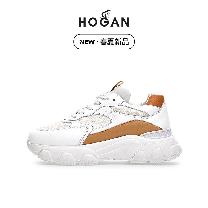 hogan女鞋2022春夏新款hyperactive系列猫爪鞋厚底小白鞋运动鞋