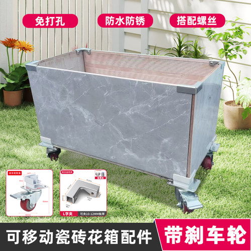 瓷砖纯铝合金免打孔加厚玻璃夹