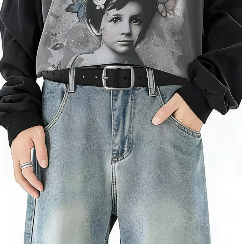 皮带男女年轻人针扣ins风潮流韩版时尚裤腰带裤带青年腰带男学生