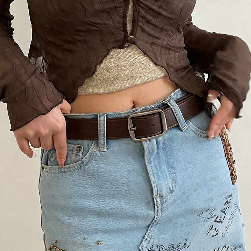 皮带男女年轻人针扣ins风潮流韩版时尚裤腰带学生裤带青年腰带男