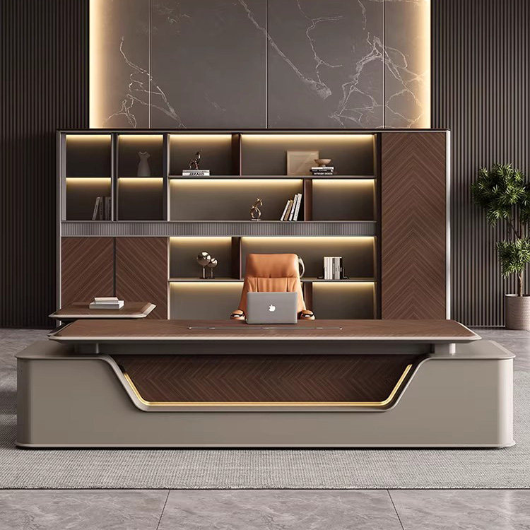 高级老板桌办公桌主管桌高档时尚大班台总裁经理桌高端时尚家具