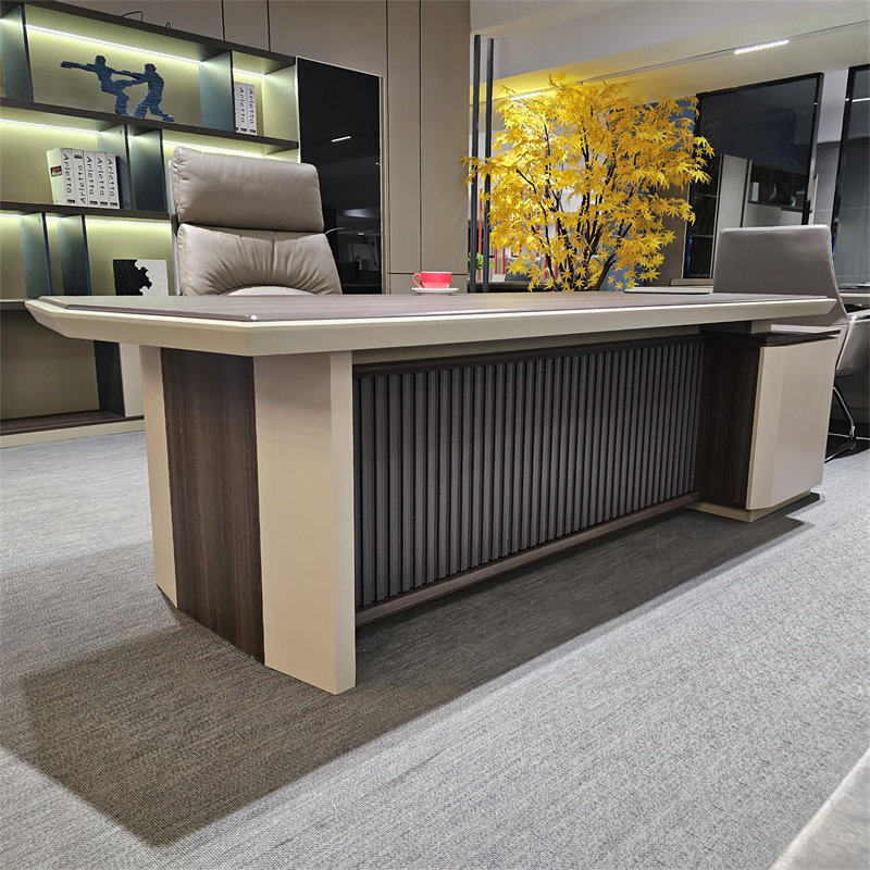 轻奢老板办公桌现代组合大班台经理桌时尚办公室家具主管桌总裁桌