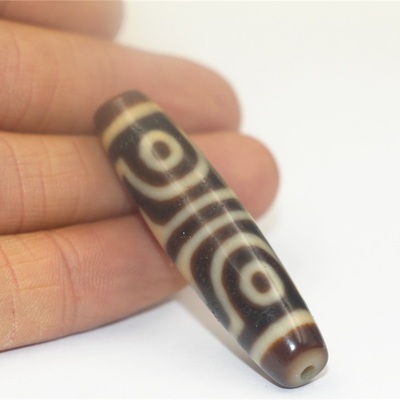 西藏天然真品包浆玉髓玛瑙四眼天珠男女吊坠项坠手串颈饰品配珠